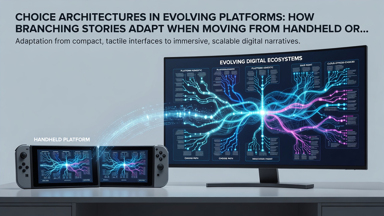 Developers reviewing real-time data overlays for branching story adjustments on large-format displays during August 2026 platform migration testing