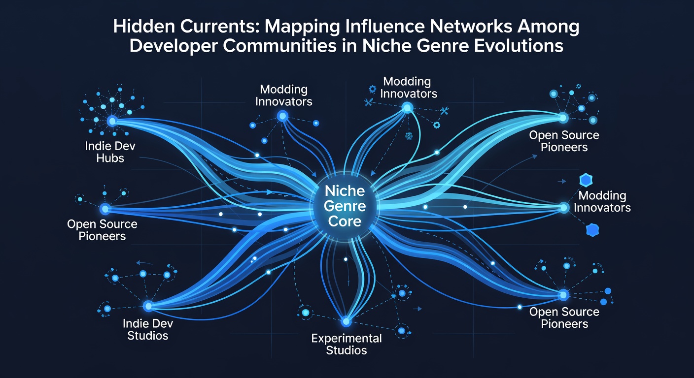 Developer communities collaborating on niche game genre evolutions through shared networks and discussions