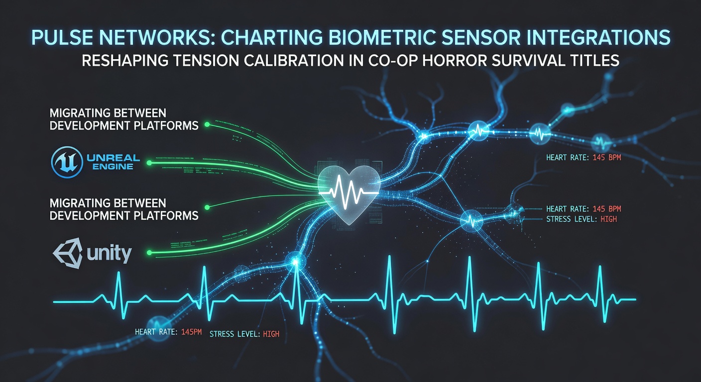 Biometric sensors integrated into co-op horror survival gameplay across multiple development platforms