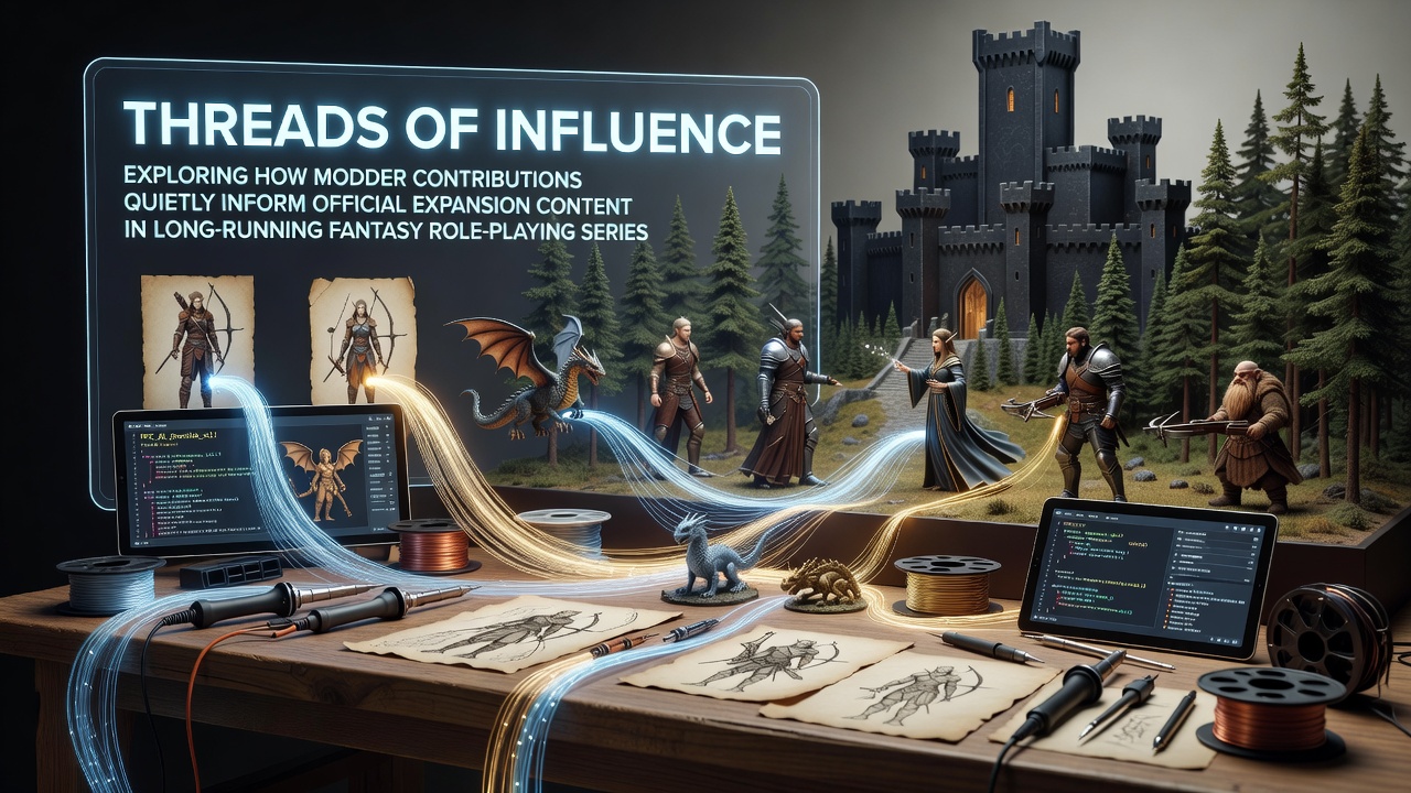 Modder community contributions influencing game design in fantasy RPG expansions