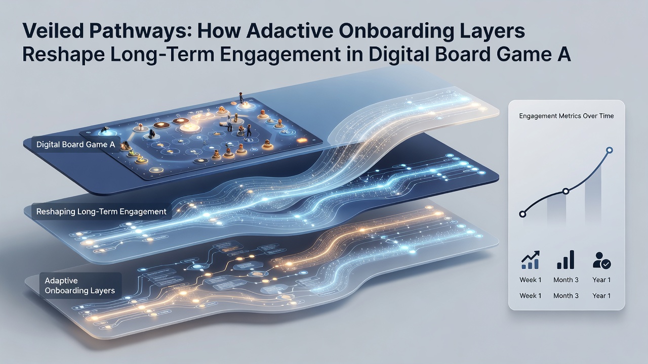 Player engagement analytics dashboard highlighting onboarding progression in board game apps